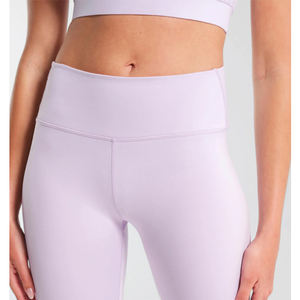 Womens Workout Sets <b>2</b> <b>Piece</b> Seamless Long Sleeve Crew Neck Crop Top Shirts Scrunch Butt Leggings Gym Yoga <b>Outfits</b> - Product Image 6