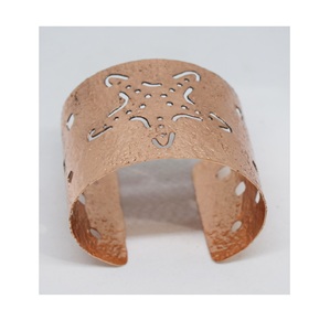 2024 Resin acrylic <b>bangle</b> Heavy Solid lotus <b>Copper</b> Cuff Bracelet for her Handmade Bracelet Made Of <b>Copper</b> Summer Jewelry - Product Image 2