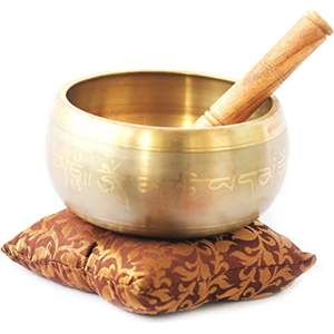 Nuevo juego de cuenco tibetano para cantar con meditación de calidad, juego de cojines de cuencos para cantar budistas hechos a mano - Product Image 6