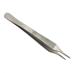 Pinzas para Tejidos Adson Brown Manuales de 4.75 Pulgadas, 99 Dientes, Acero Inoxidable, Instrumento Quirúrgico, Certificado CE, OEM Disponible, MOQ Bajo - Product Image 1