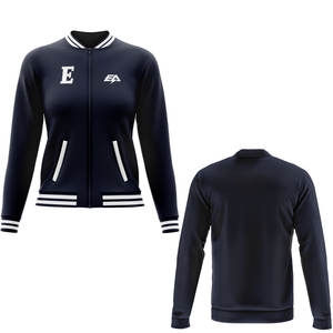 Veste bouffante universitaire décontractée pour hommes ODM 100% polyester polaire haute qualité sports d'hiver fermeture à glissière veste bouffante au toucher doux - Product Image 1