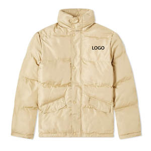 Veste d'hiver matelassée personnalisable de haute qualité pour hommes, tissu polaire chauffant à col montant et matériau en toile, OEM le plus vendu - Product Image 5