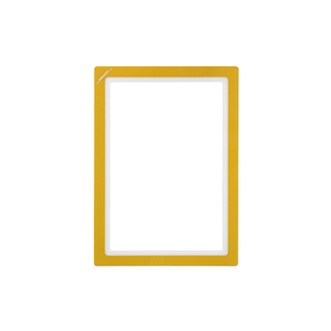 Finestra Documenti Magnetica, Cornice DIN A3 Verticale, Gialla, 10 pz. / Confezione.- KAN-MWR-A3H-04 - Product Image 1