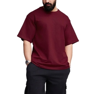 Camiseta Deportiva para Hombre, Corte Regular, Tallas Grandes, Hombros Caídos, Color Sólido, Logotipo Personalizado, Ropa de Fitness, 100% Algodón, Ecológica, Transpirable, 180 - Product Image 1