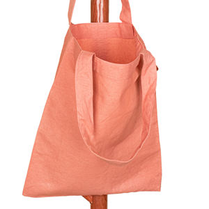 Bolsa de Mano Minimalista Ecológica y Biodegradable de Lona Gris Oscuro con Impresión Personalizada para Compras, Playa, Comercio Minorista, Regalos Corporativos - Product Image 4