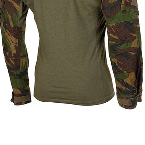 เสื้อแขนยาวผ้าคอตตอนและโพลีเอสเตอร์สำหรับผู้ชายเสื้อยุทธวิธีแห้งเร็วสำหรับฝึกซ้อม - Product Image 4