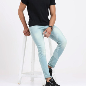 SMITHY SPORTS Best Quality High Waist Men's <b>Jeans</b> Pants 100% Cotton Custom Color Breathable Lightweight <b>Button</b> <b>Fly</b> New High - Product Image 5