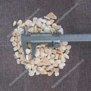 Prix d'usine de pierre de galet de calcaire rond jaune plusieurs tailles et formes pour le pavage de jardin et le décor d'aquarium - Product Image 5