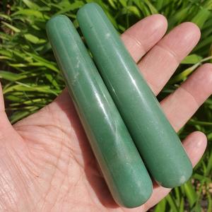 ไม้กายสิทธิ์คริสตัลหินอะเวนจูรีนสีเขียวหินอาเกตธรรมชาติสำหรับนวดตัวและของขวัญลดราคา - Product Image 6
