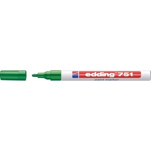 Marcadores de Pintura Verde EDDING 751, Ancho de Línea de 1-2 mm, Punta Redonda, Paquete de 10 - Product Image 1