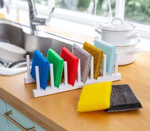 SHINIL – éponge haute densité de qualité domestique pour le nettoyage de la cuisine, éponge de nettoyage de bain de différentes couleurs - Product Image 2