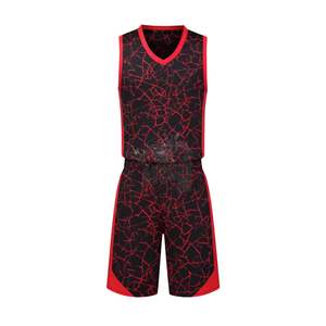 Uniforme de Baloncesto Personalizado con Estampado de Olas de Agua, Sublimado, de Secado Rápido, Transpirable, de Malla, Conjunto de Camiseta y Pantalones Cortos para Hombre y Jóvenes - Product Image 2