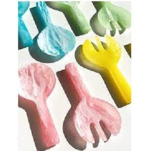 ช้อนตักสลัดทำด้วยมือทำจากเรซิ่นสำหรับเสิร์ฟสลัด - Product Image 1