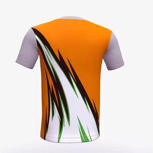 Camiseta sublimada personalizada para hombre con cuello en V de poliéster 100%/Stock. - Product Image 6