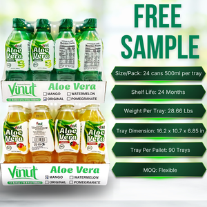 500ml Piña Yogur Aloe Vera Juice Drink Fabricante de Vietnam-Muestra gratis y Etiqueta Privada, al mejor precio al por mayor - Product Image 6