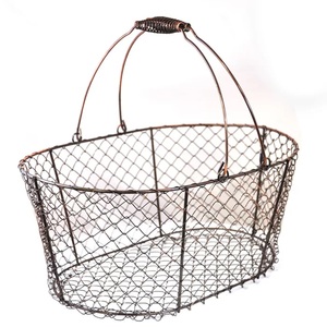 Economical Oval Shape Metal Wire Fruit Vegetable Organizer <b>Basket</b> Kitchen Multipurpose Storage <b>Baskets</b> <b>Handle</b> Discount Price - Product Image 3