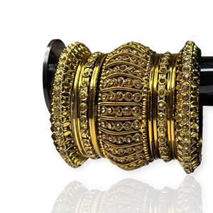 Bracelets de mariage tendance géométriques plaqués or de qualité supérieure avec imitation de perles, pour les mariages, les anniversaires, les occasions festives, qualité d'exportation - Product Image 2