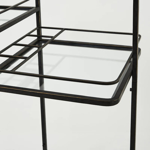 Restaurant Hotel Office Tea Globe Drinks Minibar Trolley Cabinet Custom Size Color Material Black Bar Cart Drinks Trolley - Product Image 3