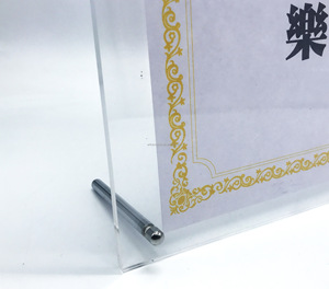 Portacarteles Acrílico de Doble Cara |   Exhibidor de Mesa Transparente para Tiendas Minoristas, Mostradores y Promociones - Product Image 4