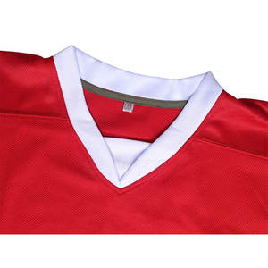 Jersey de hockey sobre hielo en stock, camiseta de hockey sobre hielo de color contrastante y ropa deportiva transpirable, camiseta de hockey sobre hielo - Product Image 3