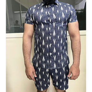 Dernière collection d'été de vêtements pour hommes 100% coton à manches courtes pour hommes et garçons à la fabrication en gros - Product Image 1