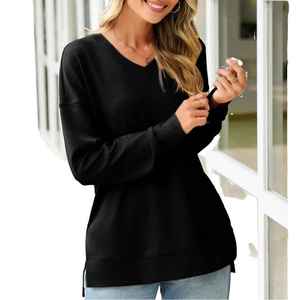 Custom Oversized Sweatshirt For Women Heavy Cotton Fleece Streetwear Pullover - Product Image 5