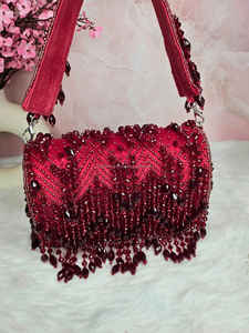 Nouvelle vente en gros perlée soirée broderie Satin robe pochette pour la mariée et les femmes au prix de gros par l'artisanat de luxe - Product Image 3