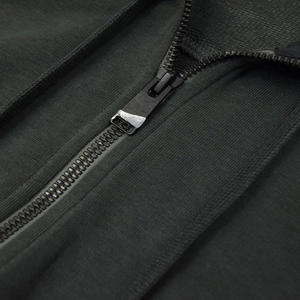 Logo personnalisé de haute qualité brodé impression numérique coton éponge français polaire hiver respirant écologique pleine fermeture éclair à capuche - Product Image 3