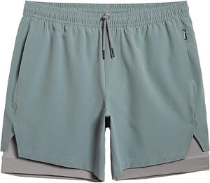 Pantalones cortos transpirables de secado rápido para correr para hombre con logotipo personalizado sólido ecológico de alta calidad - Product Image 5