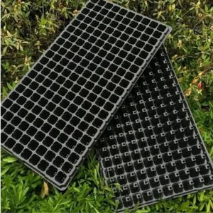 Plateau à semis rectangulaire réutilisable en plastique écologique de haute qualité, 162 cellules |   Plateau de semis hydroponique durable 54x28x5cm pour - Product Image 5