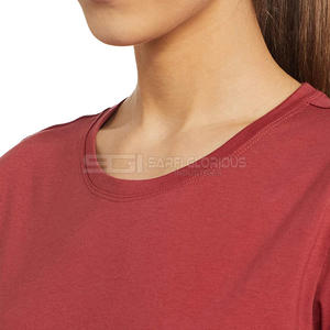 Camiseta de Verano para Mujer, Cuello Redondo, Manga Corta, Algodón Relajado, Transpirable, Suave, Cómoda, Talla Grande - Product Image 4