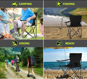 Portable Outdoor Camping Fishing <b>Beach</b> <b>Chairs</b> - Product Image 3