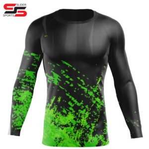 Vente en gros de vêtements de protection solaire chemise de compression Rash Guard sublimé à manches longues personnalisé Rash Guard pour hommes - Product Image 1