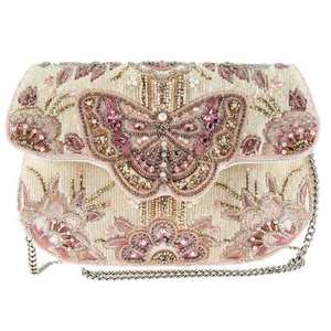 Pochette de soirée de luxe unique, style bohème, broderie, design fantaisie, doublure en broderie de perles, vente en gros - Product Image 2