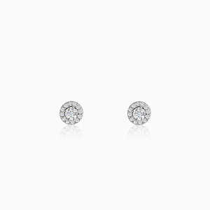 Boucles d'oreilles élégantes en zircon argenté Motif géométrique en diamant taillé en poire Plaqué or rose pour fêtes et fiançailles - Product Image 2