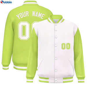 Chaqueta Universitaria Personalizada de Moda para Adultos, Chaqueta de Béisbol Personalizada, Chaqueta Estilo Universitario, Unisex, Talla Grande - Product Image 6