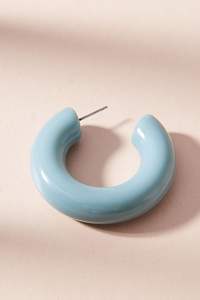 ต่างหูเรซิ่นคุณภาพสูง ราคาดี สีส้มสวยงาม งานฝีมือเรซิ่น - Product Image 5