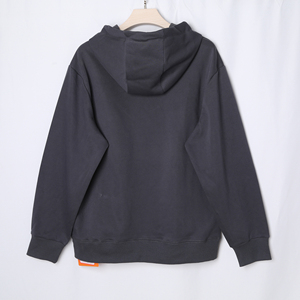 เสื้อมีฮู้ดสำหรับผู้ชายสีพื้นหนาพิมพ์ลายได้ตามต้องการสำหรับฤดูใบไม้ร่วงและฤดูหนาว - Product Image 6