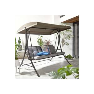 Chaise balançoire de patio extérieur design moderne bleu 2-3 sièges balcon support suspendu en acier inoxydable pour parc et école application - Product Image 1