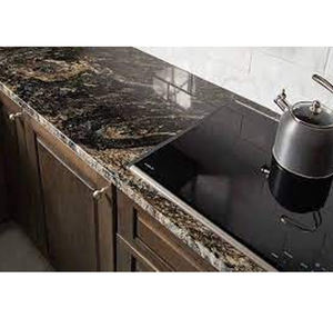 Azulejo Pulido de Granito Negro Indio de Primera Calidad con Patrón de Remolino Bosque Marino para Aplicaciones de Pisos Elegantes - Product Image 6