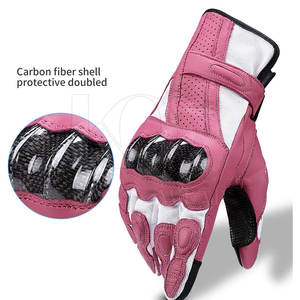 Guantes de Carreras Activos de Cuero, Resistentes al Viento, Invernales, Transpirables y Cómodos para Motociclismo y Actividades al Aire Libre - Product Image 3