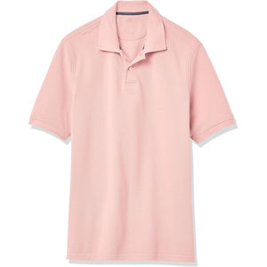 Polo de piqué de algodón de ajuste regular para hombre de alta calidad al por mayor, polos de hombre de talla grande con estampado de letras lavadas de diseño personalizado - Product Image 1