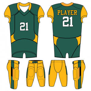 Uniformes de fútbol americano de alta calidad, diseños personalizados, impresión sublimada, conjuntos cortos transpirables que incluyen Tallas grandes - Product Image 2