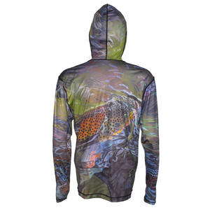 Camiseta de Pesca con Capucha para Hombre, Personalizable, Material Reciclado, Protección UV UPF50+, Absorbe la Humedad, Manga Larga, con Máscara - Product Image 6