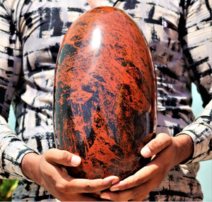 Jaspe de caoba roja Natural, poder curativo de meditación, Lingam, gran oferta - Product Image 3