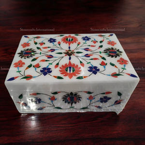 Boîte de rangement de bijoux de travail en nacre bleue de qualité exportée Décoration élégante pour l'approvisionnement mondial - Product Image 1