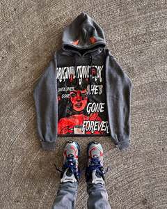 Conjunto Deportivo Unisex con Logotipo Personalizado de Último Diseño, Pantalones Deportivos Apilados, Sudadera con Capucha, Ropa Deportiva Urbana para Hombre - Product Image 3