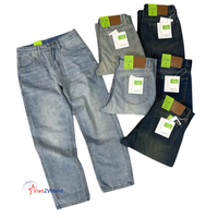 Celana Harem Denim Pria Trendy Polos Berkualitas Tinggi, Dapat Dipesan Sesuai Keinginan, Dicuci, Pinggang Sedang, Kasual Formal, ODM, Bahan Katun/Spandex Berat Sedang, Vietnam