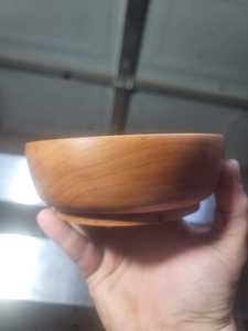 ชามไม้มะฮอกกานีทำด้วยมือขนาด6นิ้วชามเสิร์ฟไม้ธรรมชาติ - Product Image 6