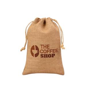 Canvas Fabric Bag Vietnam Unisex <b>Drawstring</b> jute bag Rope Handle Ivory Durable - Product Image 1